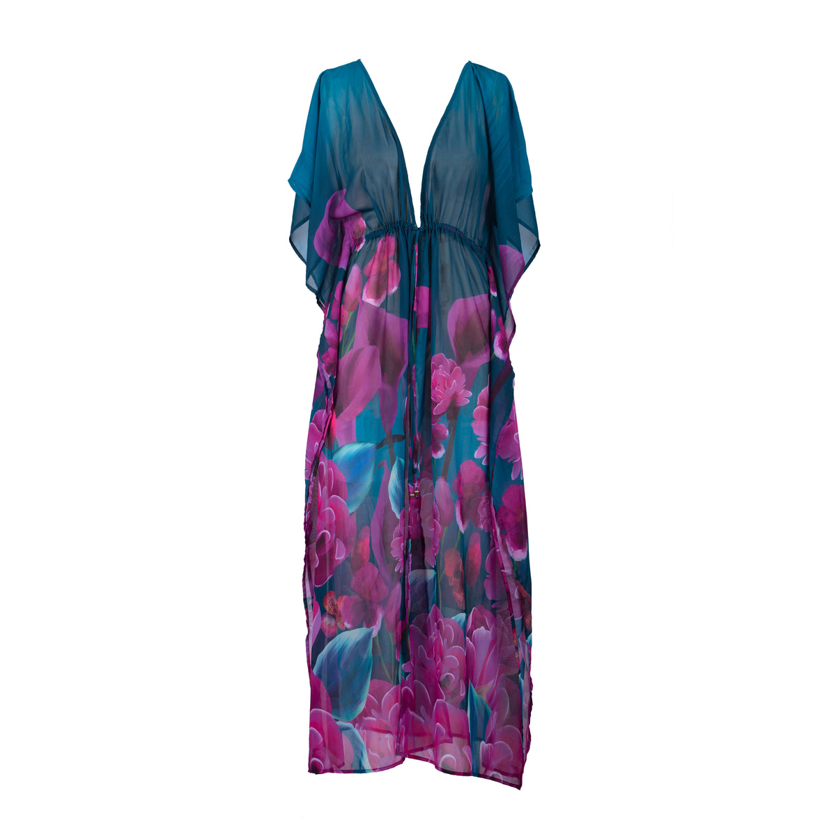 Honolulu Maxi Kaftan Green Seaspray Swimwear