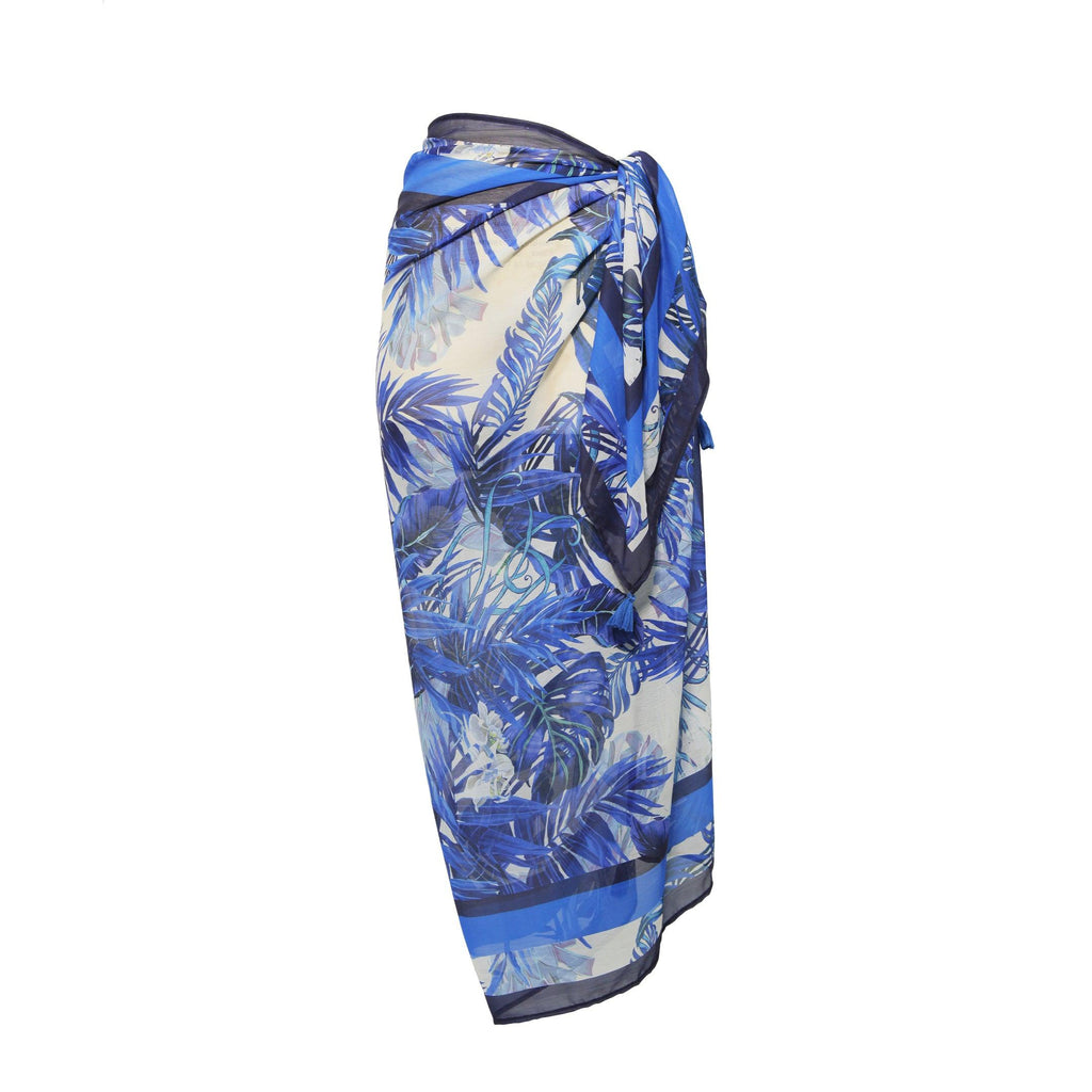 Capri Blue Leaf Pareo - Seaspray Swimwear