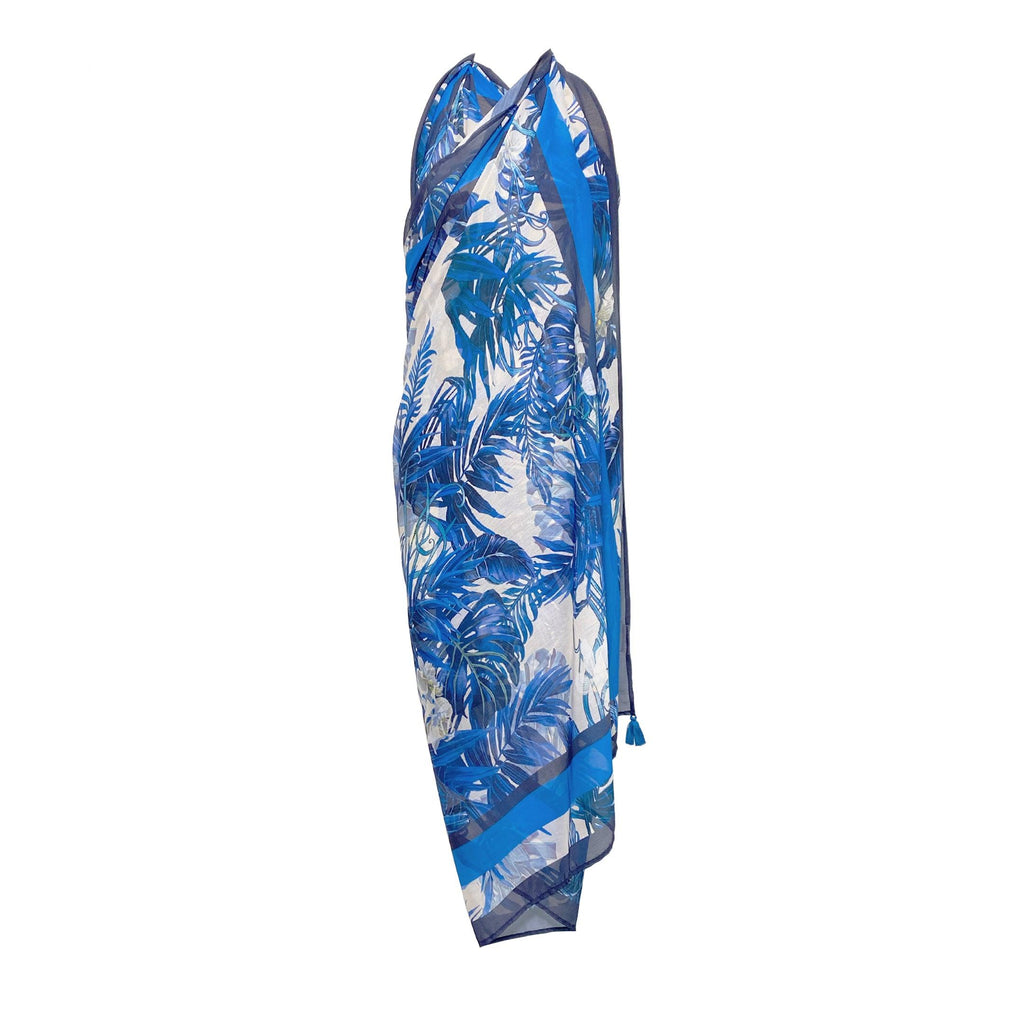 Capri Blue Leaf Pareo - Seaspray Swimwear