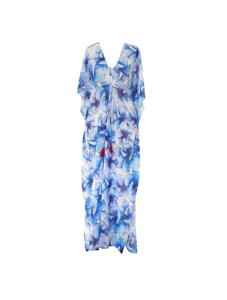 Eleanor Floral Maxi Dress Blue - Seaspray Swimwear