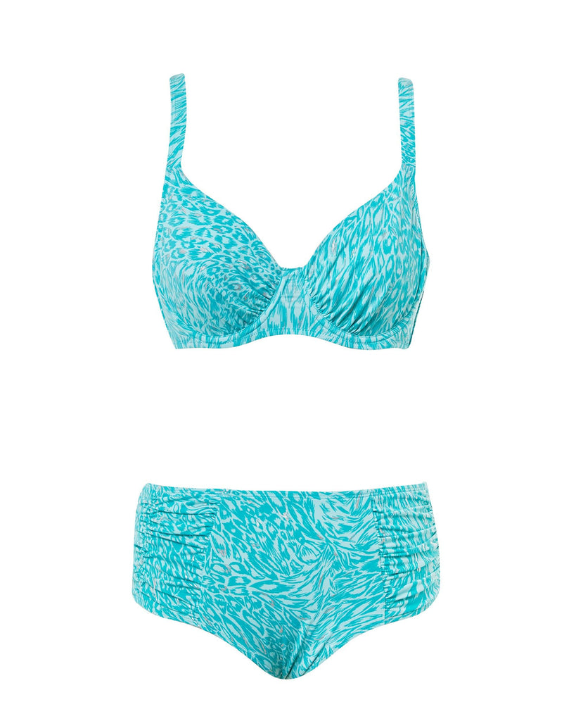 Grace Animal Bikini Blue - Seaspray Swimwear