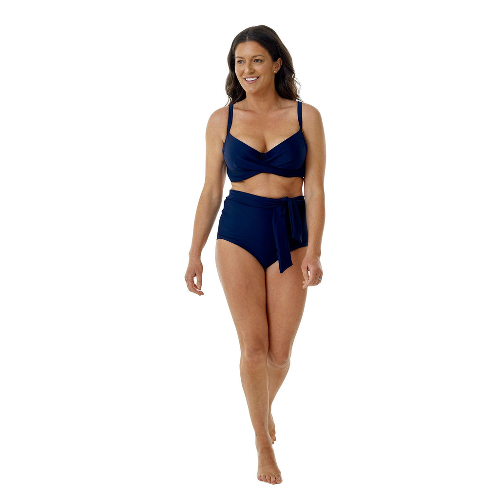 Loretta High Waist Brief Navy - Seaspray Swimwear