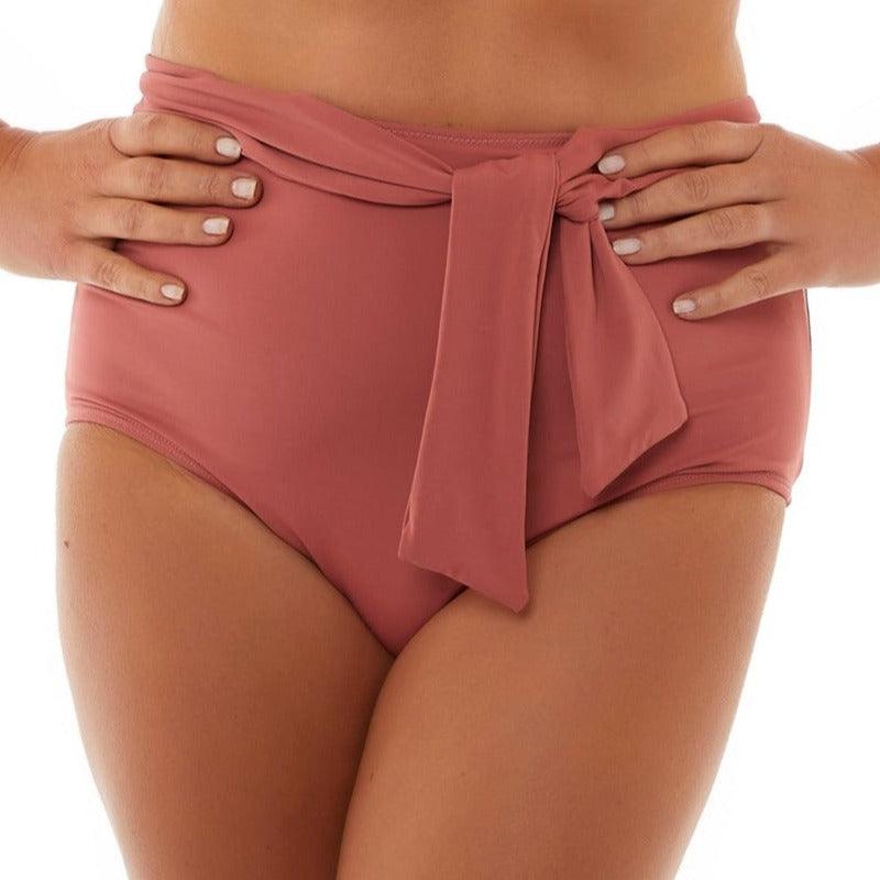 Loretta High Waisted Brief Pink - Seaspray Swimwear