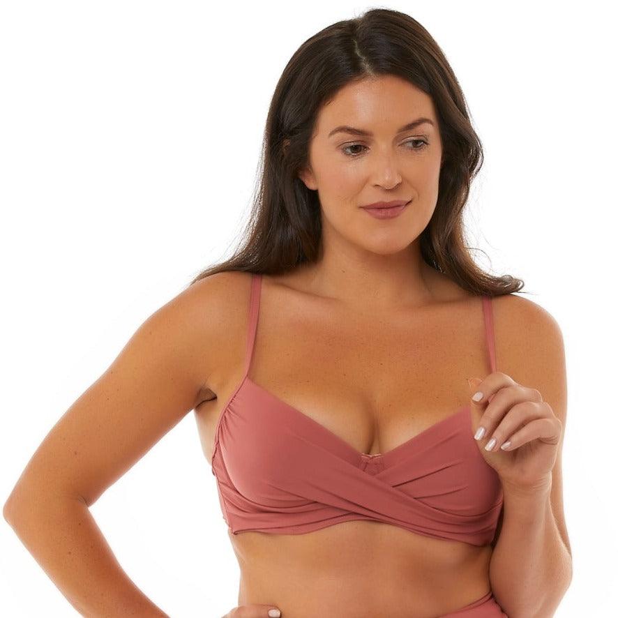 Loretta Underwired Twist Bikini Pink - Seaspray Swimwear