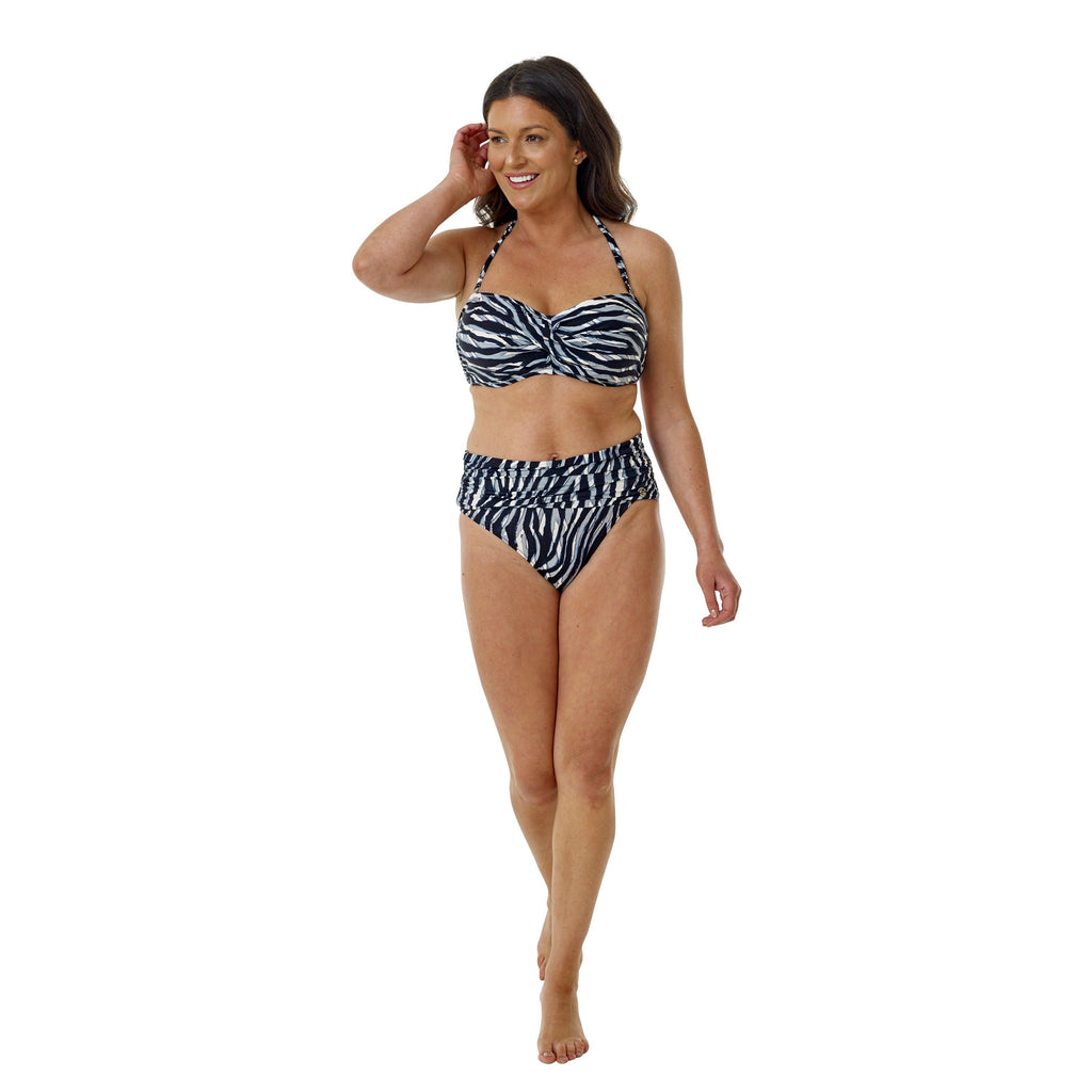 Savanna Gathered Fold Over Brief - Seaspray Swimwear